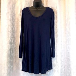 Navy long sleeved Tunic Large